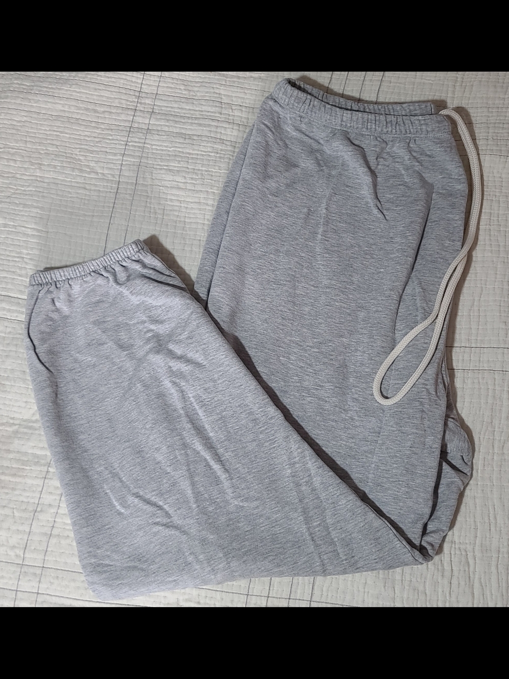 aerie Light Gray Drawstring Jogger Sweatpants